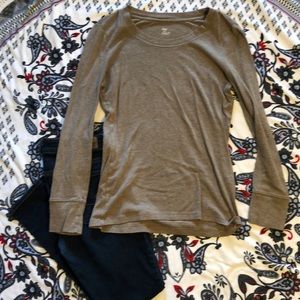 Gap, super soft, tan, long sleeve shirt